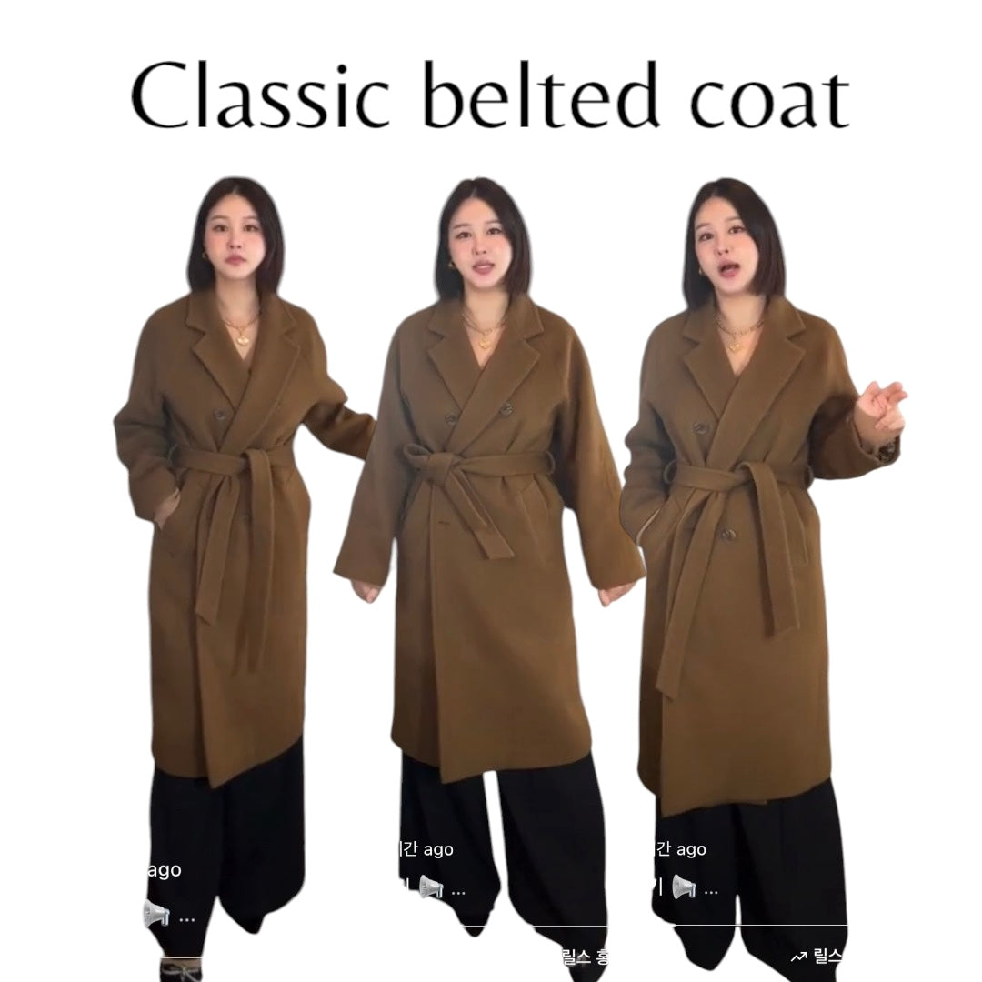 classic belted coat