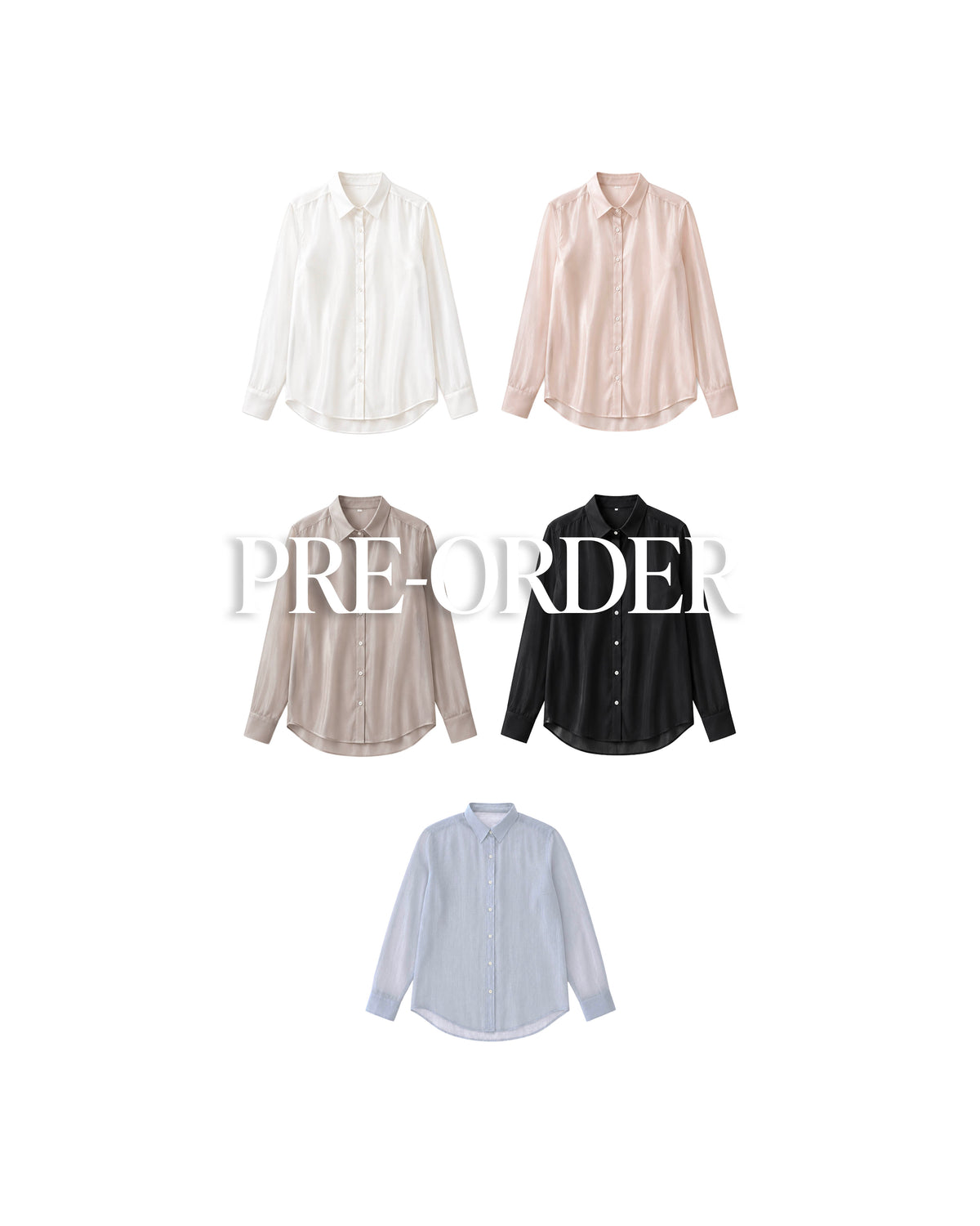 SHEER SILK SHIRTS